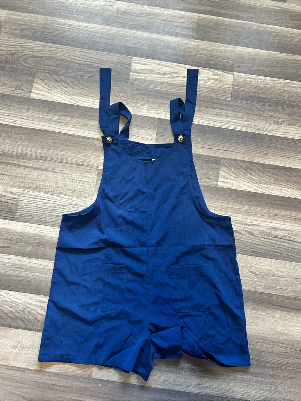 Women’s Blue Overalls One-Piece Romper
